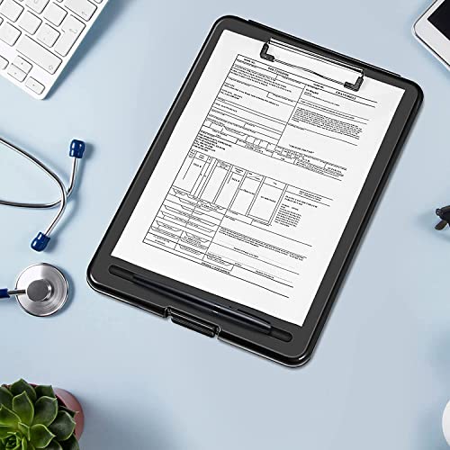 Image of oddpod Praise A4 Clip Pad /Clipboard with Storage Case for Paper and Document Storage 83002 (Black)