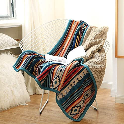 lovegift Boho Fleece Sherpa Throw Blanket Soft Plush Flannel Blanket for Couch Bed Chair Office Sofa Camping- 50x60Inch lovegift Boho Fleece Sherpa Throw Blanket Soft Plush Flannel Blanket for Couch Bed Chair Office Sofa Camping- 50x60Inch