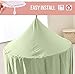 Bunnikins & Clover Bed Canopy for Girls Boys Bedroom Decor, Round Dome Mosquito Net for Baby Crib, Nook Castle Game Tent Nursery Decoration for Child, Play or Reading (Pea Green)