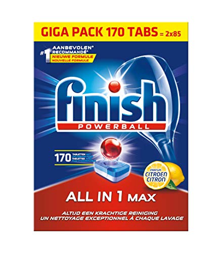 Finish All in 1 Lemon - Vaatwastabletten - 170 tabletten