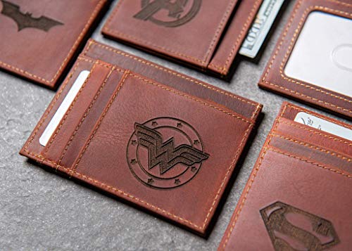 Hero Inspired Slim Leather Wallet Personalized With ID Window The Ocala by Left Coast Original3