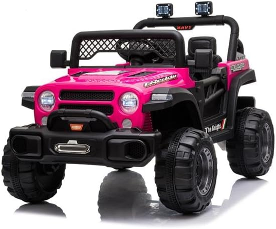 BBH-016 Dual Drive 12V 4.5A.h with 2.4G Remote Control off-road Vehicle Rose Red