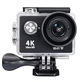 Raynic Ultra HD 4K WiFi Sport Action Kamera Wasserdichter DV Camcorder 12MP 170 Grad Weitwinkel