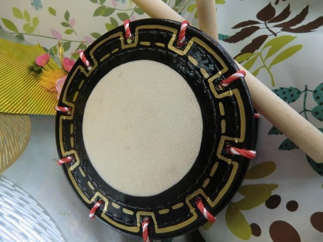沖縄エイサー N締め太鼓25cm 撥付き 子供用エイサー用締め太鼓 直径25cm :