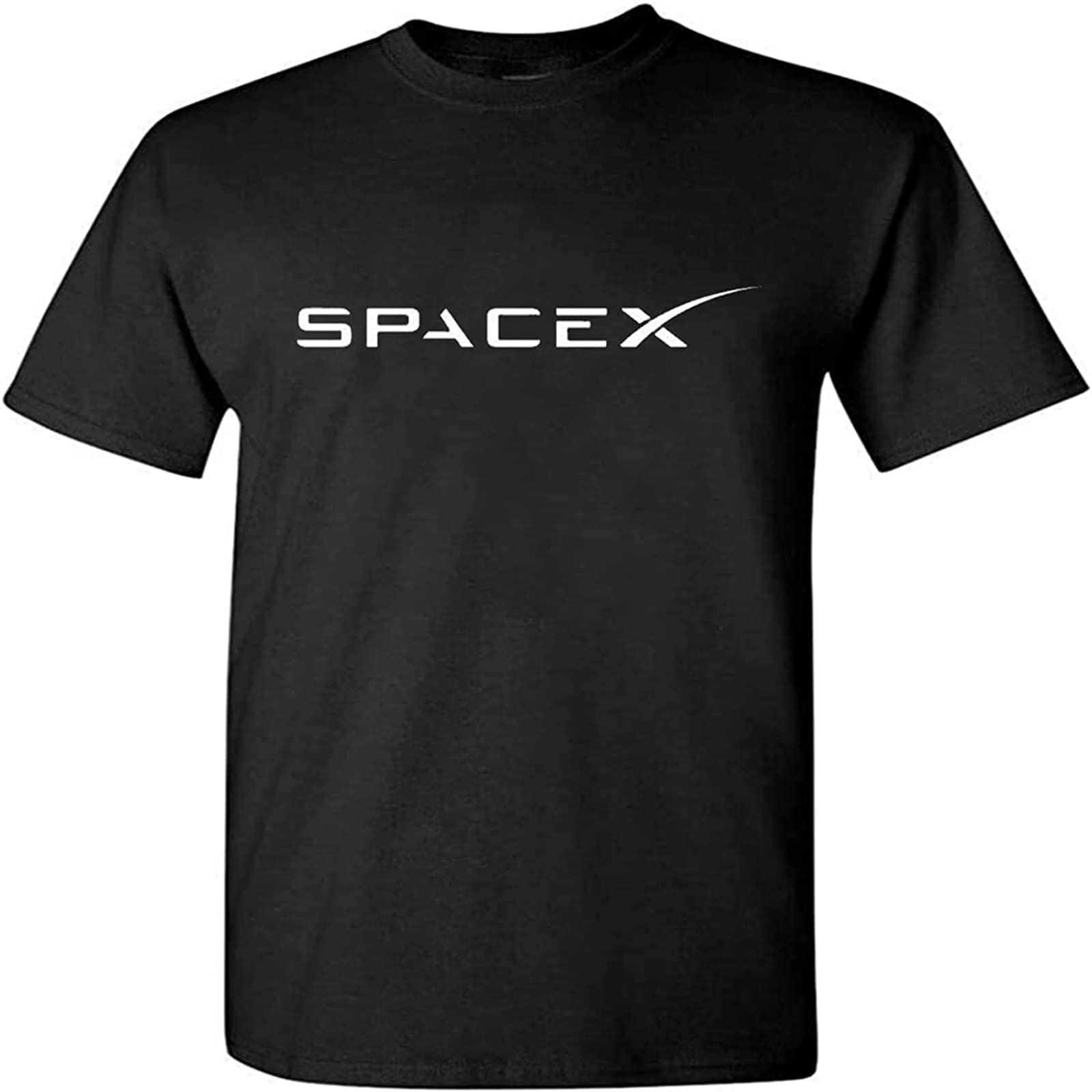 WANFENGSpacex T-Shirt - Space Exploration - Elon Musk - Tesla Black Large