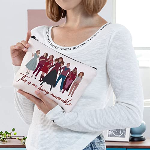 BWWKTOP Wanda Witch Cosmetic Makeup Bag Witch Movie Fans Gifts This Is Me Being Reasonable Zipper Pouch Bag for Movie Fans Being Reasonable - Image 4