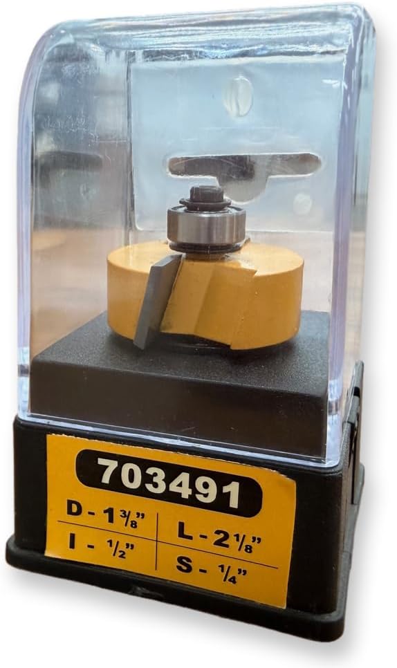 Sommerfeld Rabbeting Router Bit Woodworking Tool 1/2CDE,1-3/8CD,1/2CL,2-1/8OL,1/4SH