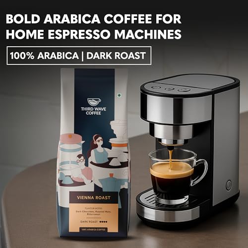 Image of THIRD WAVE COFFEE | Vienna Roast | 100% Arabica | Dark Roast | Home Espresso | Fine Grind | 250 grams | Pouch