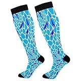 YEGAME 1 Pair Swimmers Knee High Compression Socks for Women & Men - Athletic Socks for Running, Cycling, Medical, Nursing, Travel | Circulation Boost & Warmth