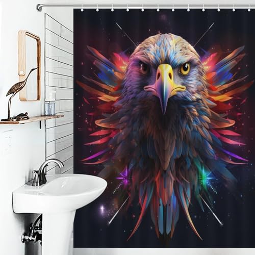 Rideau de douche imperméable anti-éclaboussures pour baignoire 140x183cm