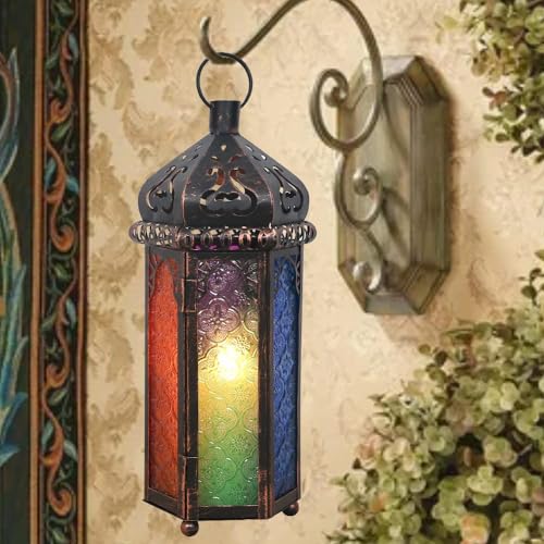 DECORKEY Amber Moroccan Lantern