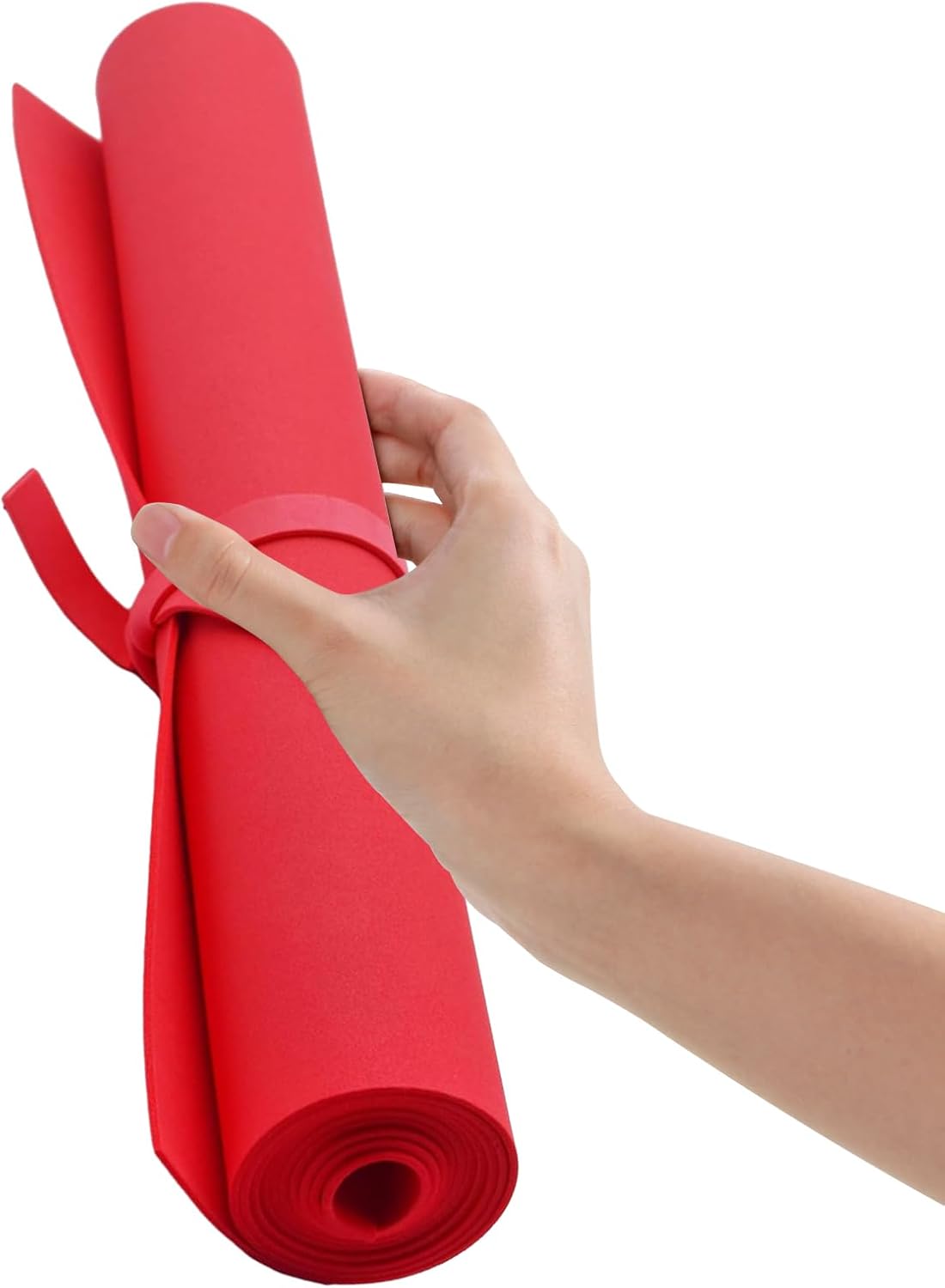 EVA Foam Roll | High Density 85kg/m3 | 2mm Thick | 48"x14" | Ideal for Cosplay, Crafts, DIY Projects (Red 6pcs)