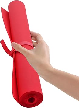 EVA Foam Roll | High Density 85kg/m3 | 2mm Thick | 48x14 | Ideal for Cosplay, Crafts, DIY Projects (Red 6pcs)