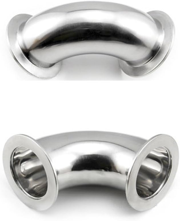 KF25 (NW25) 90 Degree Elbow Corner, Stainless Steel Adapter Vacuum Oven Fitting