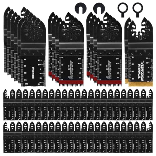 INMOZATA 64PCS Multi Tool Blade Oscillating Multi Tool Accessories