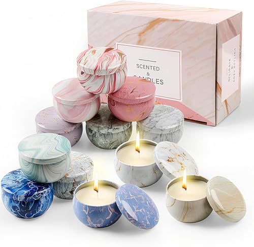 La mejor selección de Juegos de velas para comprar online. 45 WEISPO Juego de 12 Piezas de Velas Aromaticas Relajantes,Velas Perfumadas Velas de Cera de Soya 100% Natural,Velas de Aromaterapia para Yoga,Baño,Madre, Navidad,Día de San...