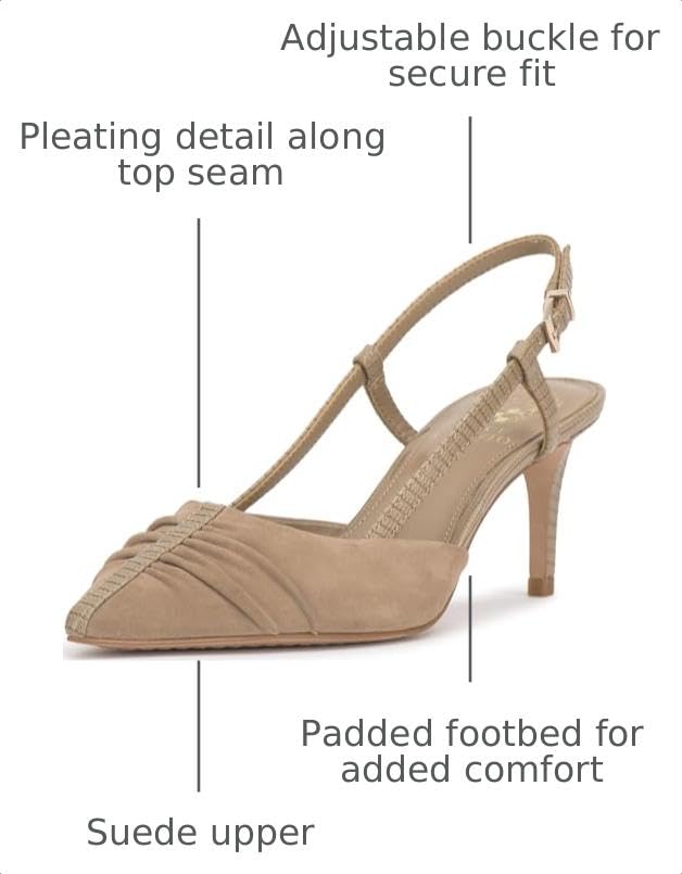 Image of Vince Camuto Kelten Bunched Toe Slingback Pumps