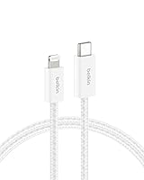 Vista 9 de Belkin Cable USB C con conector Lightning, 6.6 pies, cable de carga rápida suave, flexible, cable de carga Lightning para iPhone 14 y series