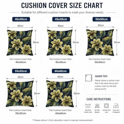 Housse coussin exterieur impermeable anti tache vert 60x60cm