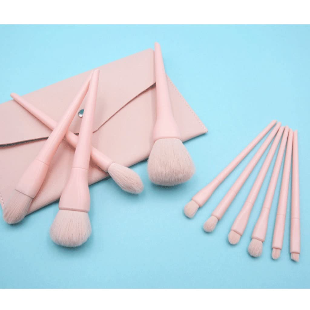 Set di 10 pennelli per Il Trucco, Set Completo di pennelli per Cipria in Polvere, Strumenti di Bellezza, pennelli per ombretto e Pennello per riparazioni (Nero 1)