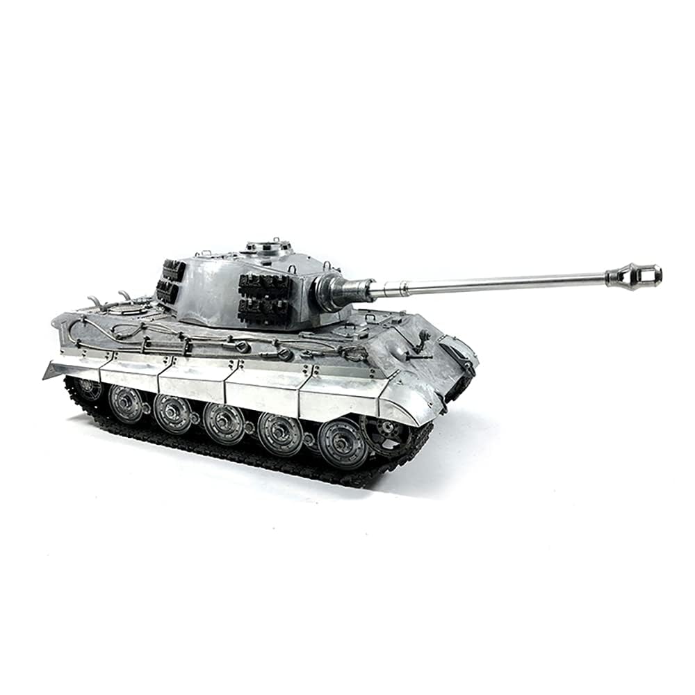 Mato Almost Full Metal RC Tank 1/16 German King Tiger Infrared Barrel Recoil RTR 1228 Tank, US in Stock