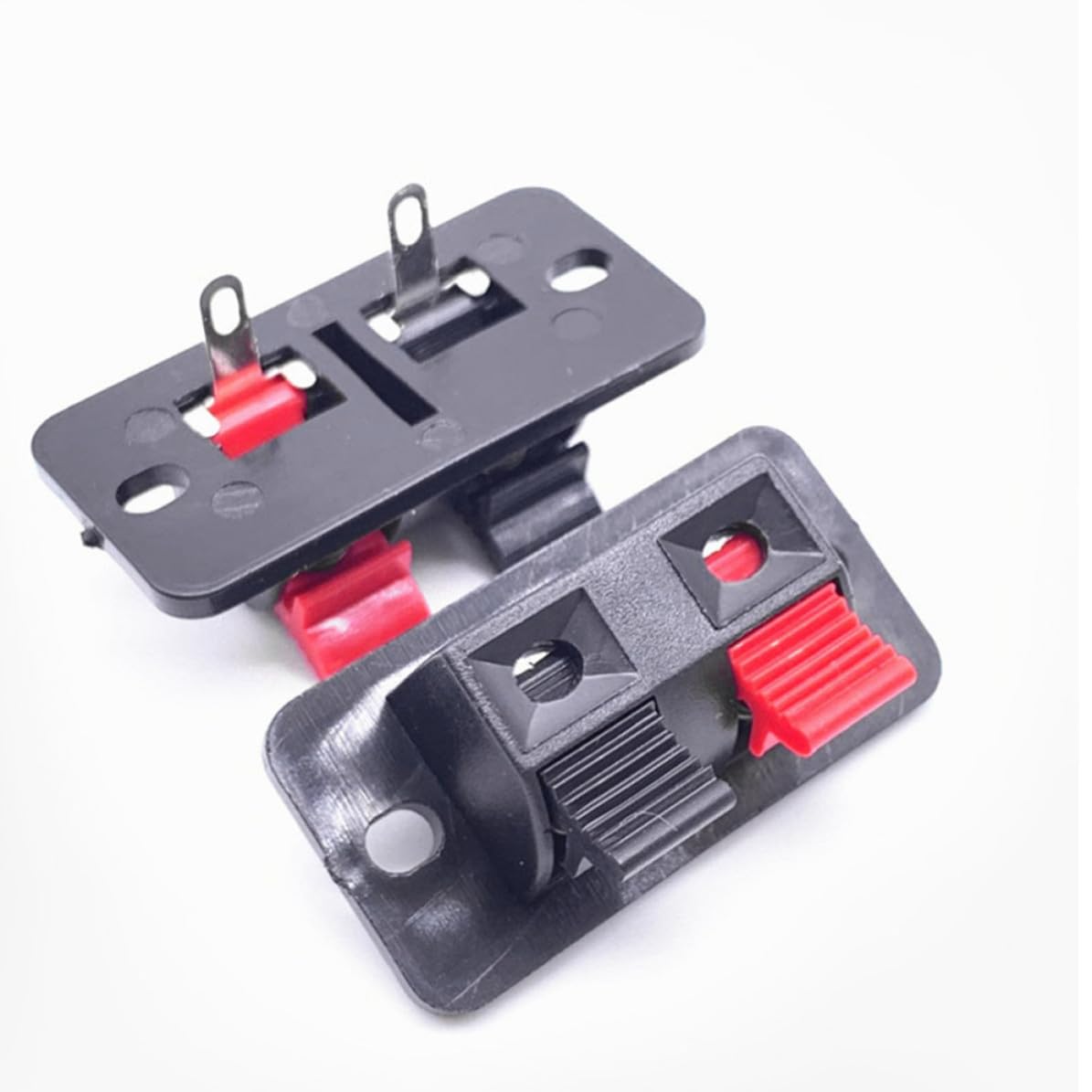Toddmomy Connettore Terminale Altoparlante 2 Posizioni, Clip a Molla per Casse Acustiche, Materiale Plastica e Ferro, 30 Pezzi per Uso di Riparazione Affidabile