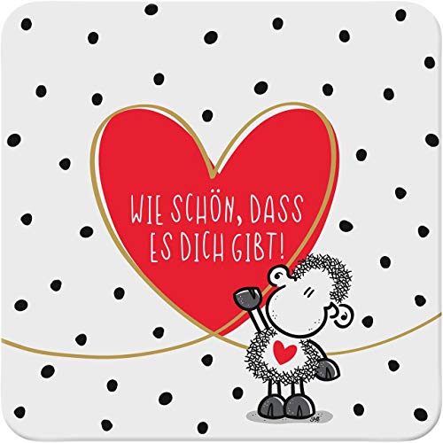 Sheepworld - 46678 - Untersetzer, Wie schön, DASS es Dich gibt, Kork,...