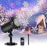 IP65 resistente al agua. Tanto la luz como el enchufe son resistentes al agua con grado de protección IP65 (luz) y IP44 (enchufe). Se puede utilizar al aire libre. Es la lámpara de proyección LED perfecta para la nieve, para adornar el jardín, la casa, el arbusto, etc. No lo pongas bajo la lluvia fuerte o lo sumerjas bajo el agua.