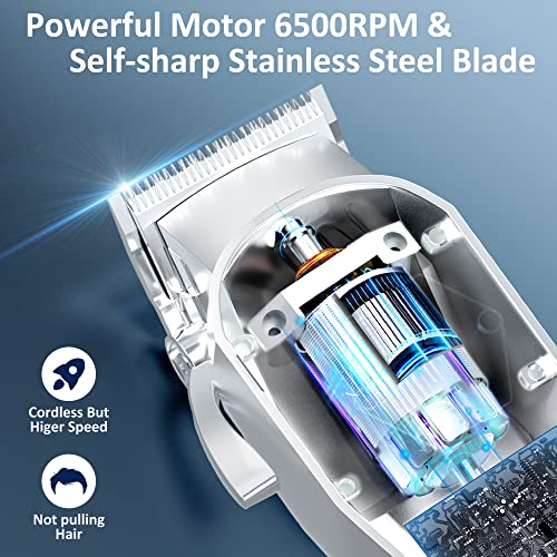 Ukeety Hair Clippers For Men,Professional Hair Cutting Kit Cordless Close Trimmer With Led Display Beard Trimmer Barbers Men Women Kids Clipper Set Full Metal Rechargeable Grooming Kit #TOP1