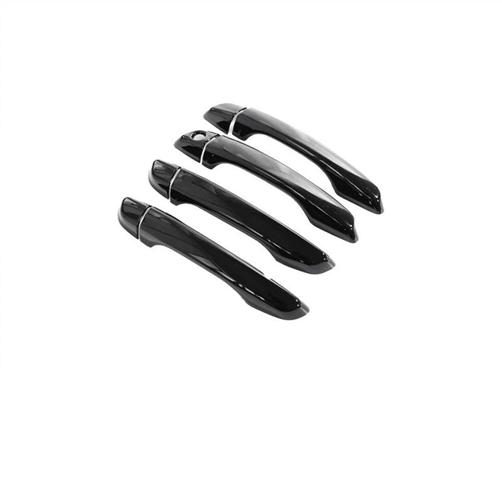 Csspdm Black Car Exterior Door Handle Cover Trim Sticker Overlays Styling For Peugeot 208 P21 2020-2023 2022 2021(Black)