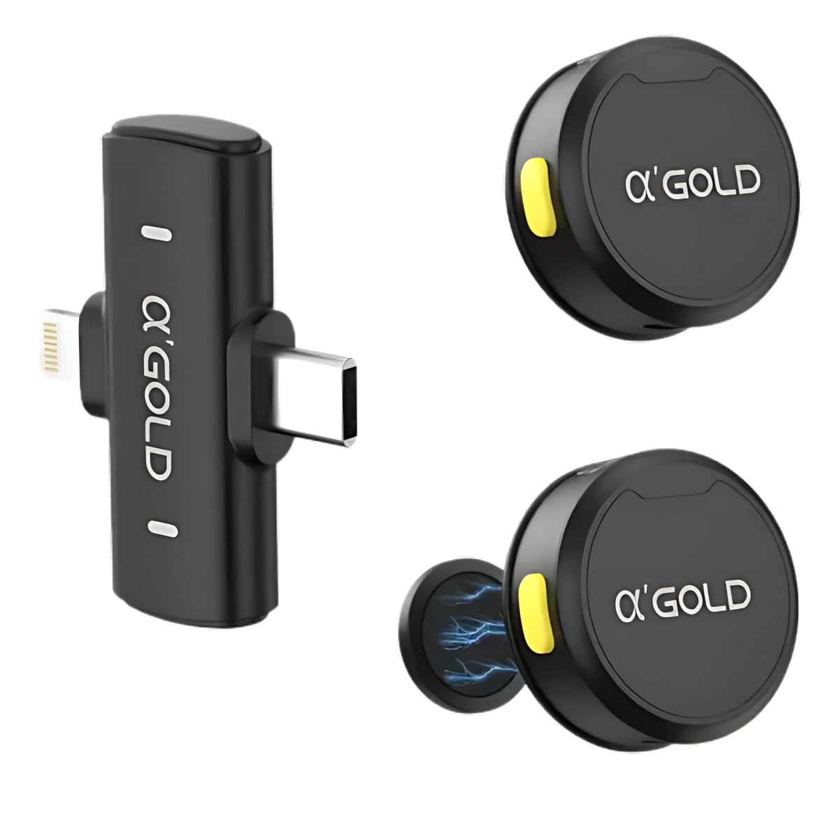 Microfone Sem Fio de Lapela 2 em 1 MCF-38D : Amazon.com.br