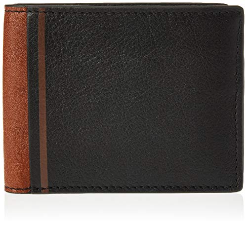 Fossil Men's Phillip Leather Bifold Wallet, Cognac