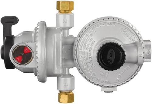 JR Products 07-31525 Regulador de cambio automático compacto de dos etapas de baja presión, blanco