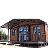 40-Foot Modular Prefabricated Container – Portable Small Family Home, Office, Apple House Pod, Classroom, Living Room, Bedroom, or Mall Space Solution