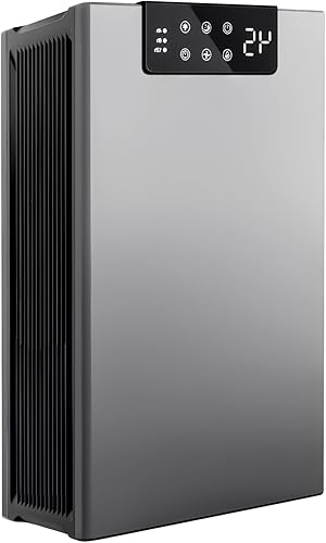 Deshumidificador, deshumidificador de 98 onzas para el hogar (1000 pies cuadrados), deshumidificador de pantalla de humedad para sótano, baño,