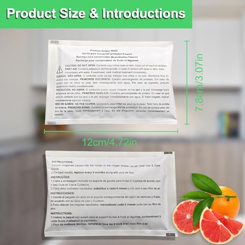 Image of Refrigerator Produce Preserver Replacement for Frigidaire FRPAPKRF2PK FRPAPKRF Pure Air Produce Keeper (4)