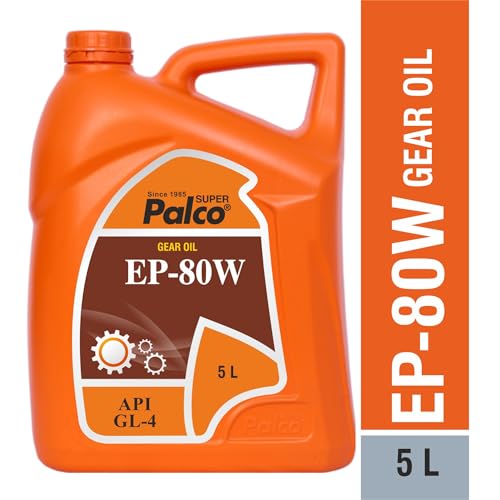 Image of PALCO EP 80W Extreme Pressure Gear Oil for Gear Box 5 Litre (Pack 1) | API GL 4 Gear Oil for Cars, Buses & Trucks High Performance Heavy-Duty for Smooth Transmissions, Superior Protection
