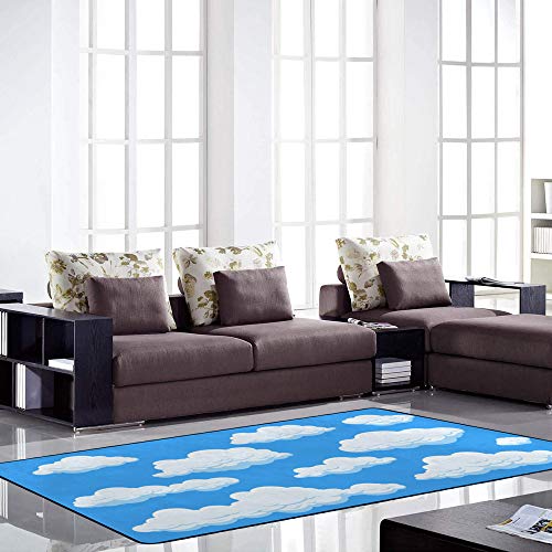 Grand tapis à pois vert pour chambre à coucher et salon Ruchen de dimensions variées - 4