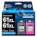 Valuetoner Remanufactured Ink Cartridges Replacement for HP 61XL 61 XL to use with Envy 4500 Deskjet 1000 1056 1510 1512 1010 1055 OfficeJet 4630 Printer (1 Black, 1 Tri-Color, 2-Pack, Value Edition)