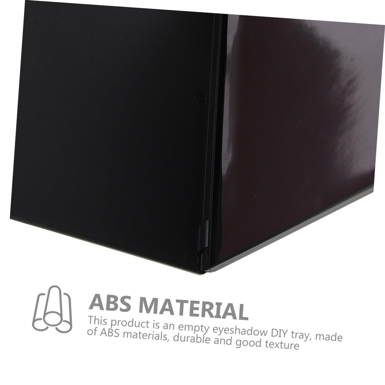 Palette di Ombretti Magnetiche Vuote 2 Pezzi in Abs Resistente per Applicazioni Fai da Te e Make Up On-the-go, Contenitore Cosmetico Pratico e Durevole Nero