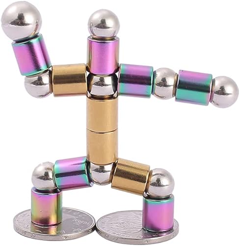 Miniatura 6 de Bolígrafo para ansiedad, juguete magnético de descompresión, juguete magnético para aliviar la presión, juguete novedoso para niños o amigos (morado)