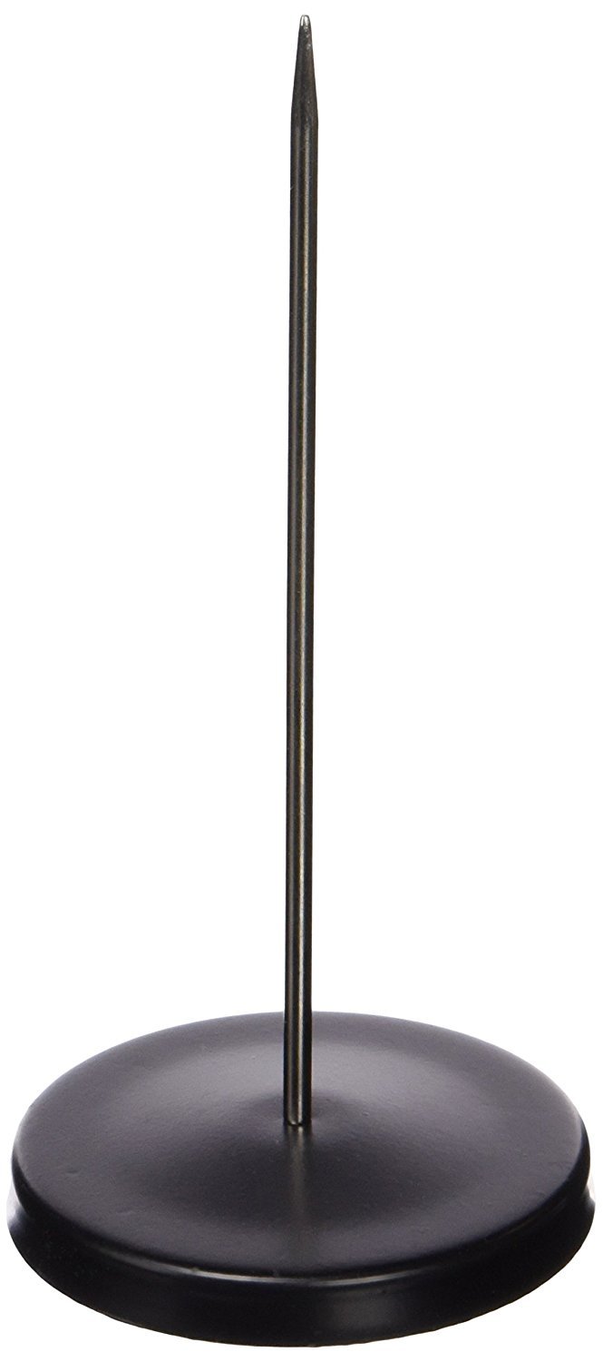 Click 20 cm weight paper on black metal base for notes, tickets.