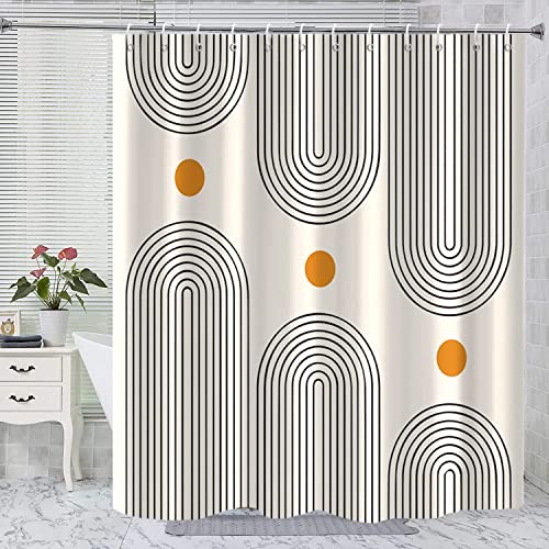 bath best mid century modern shower curtain
