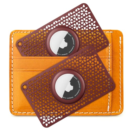 Image of Compatible with Apple AirTag (1st & 2nd) for Airtag Wallet Holder 2 Pack
