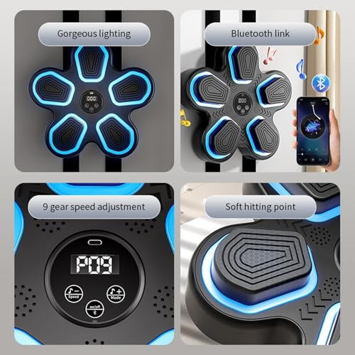 Entraîneur de boxe intelligent sans fil avec cible interactive lumineuse - 5
