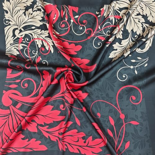 Image of Satin Silk Small Square Scarf for Women, Printed Soft and Comfy Neck Head Tie Scarf Bandana