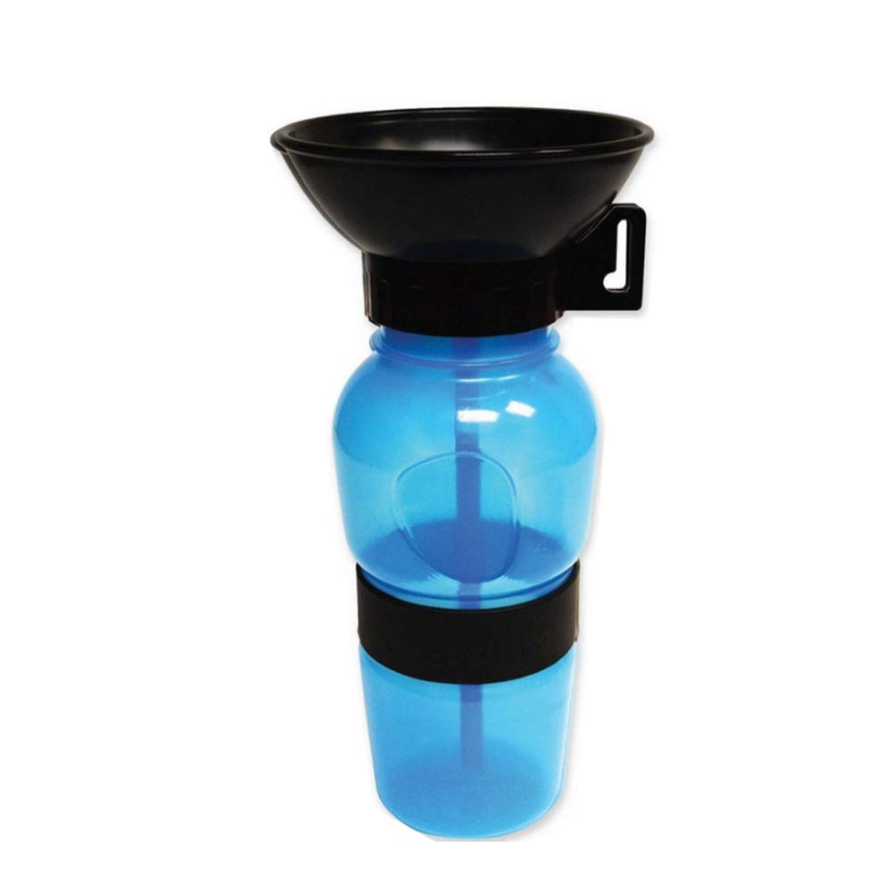 Baoii Blue Dog Water Bottle Squeezable Anti-Spill Pet Dog Drinking Bottle 500 Ml Travelling Drinking Bowl Portable Pet Drinking Feeder(Blue)