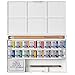 Winsor & Newton Cotman Watercolor Paint Set, Complete Pocket Set, 16 Half Pan w/ Brush, Eraser, Mixing Palette