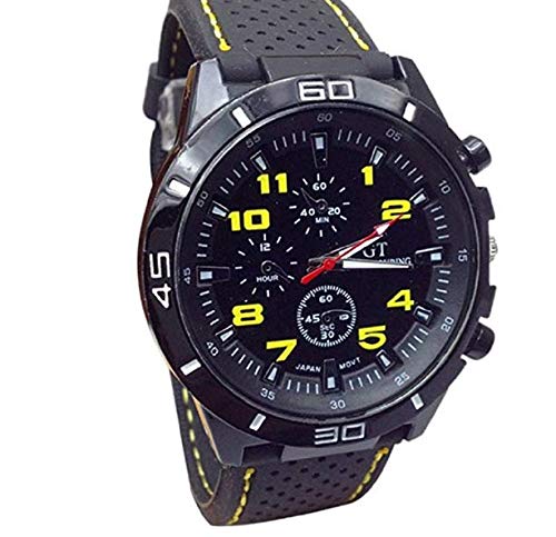 Preisvergleich Produktbild Beitsy Herren Quarzuhr Auto Line Band Silikon Armbanduhr Mode Sport Armbanduhr