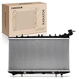 A-Premium Engine Coolant Radiator Assembly with Transmission Oil Cooler Compatible with Nissan Sentra 1991-2000 L4 1.6L, Automatic Transmission, Replace# 2141066Y01